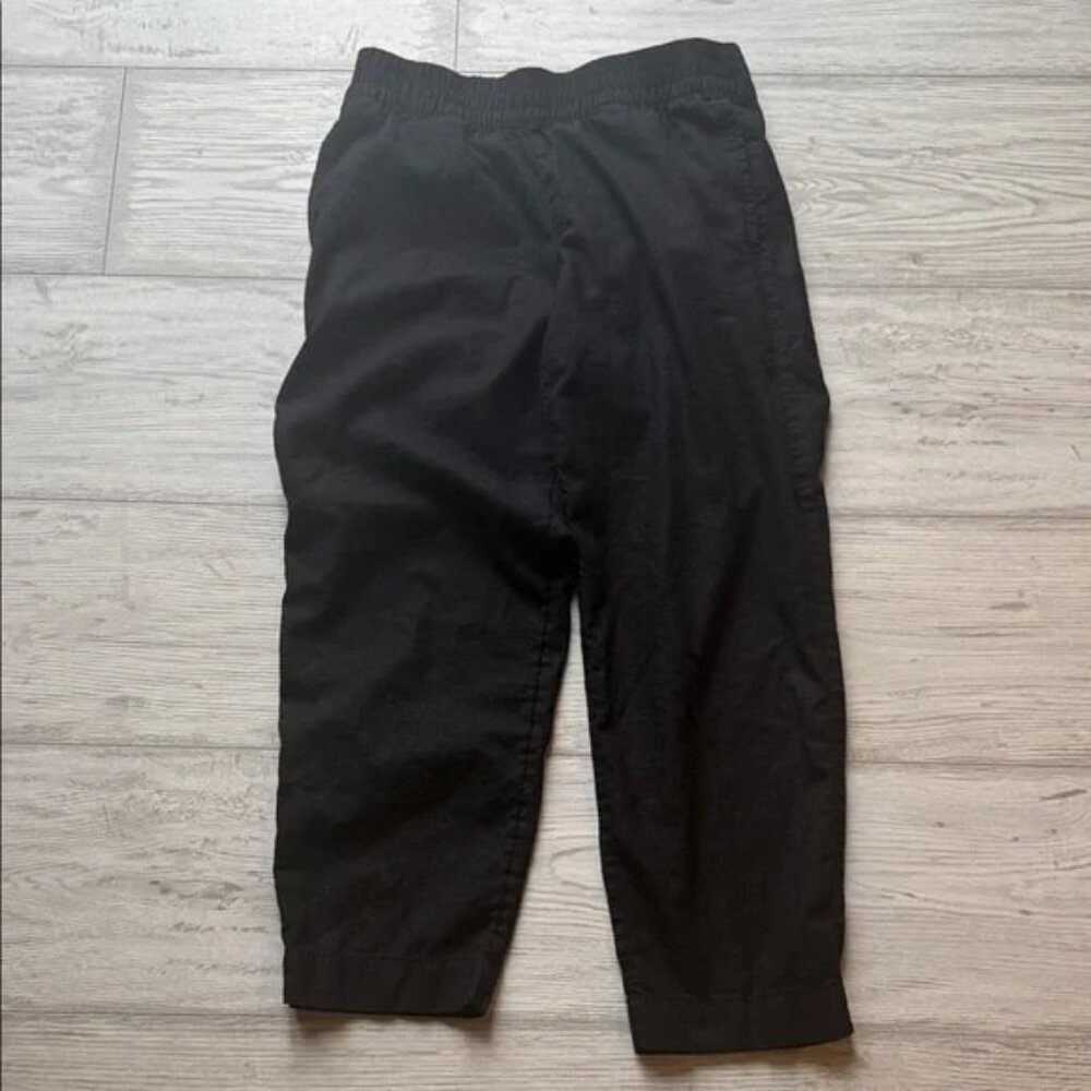 Black linen pants